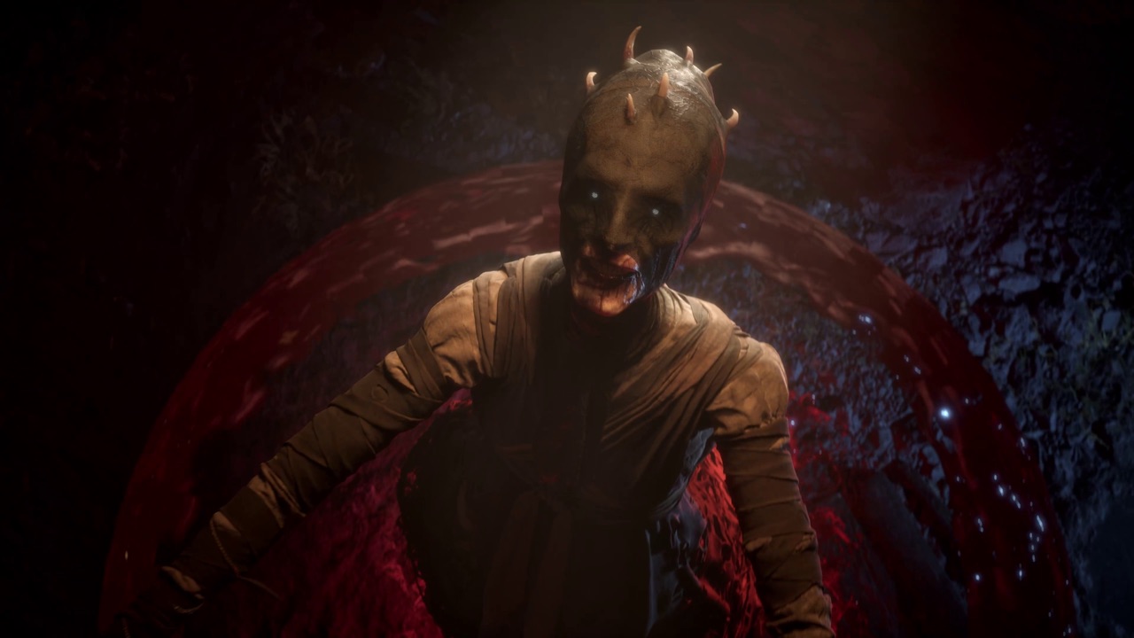 Xanthe confronting Coen in an official game image